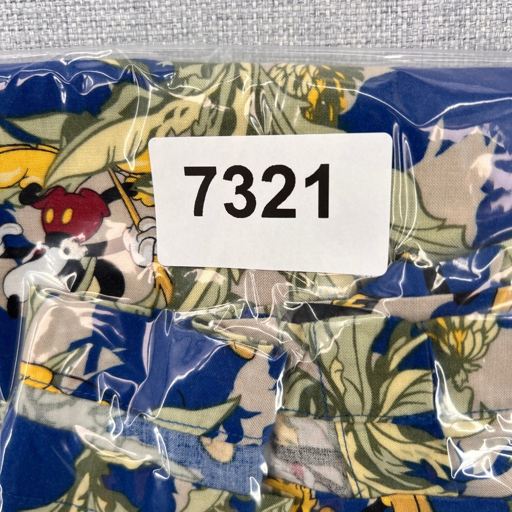 VTG Y2K Disney Store Hawaiian Shirt Mickey Donald Goofy Pluto Men XXL Blue Rayon - Picture 8 of 8